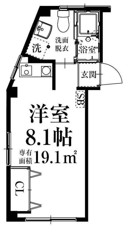 タワーズ駅南 201号室 間取り