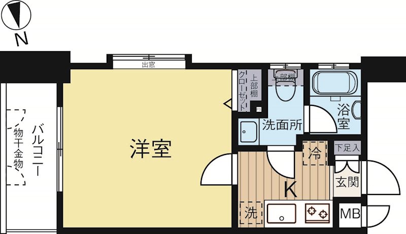 ピュアドーム博多21 302号室 間取り