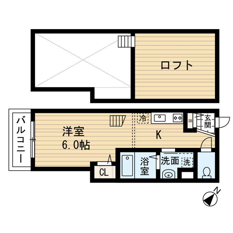 Elysium 101号室 間取り