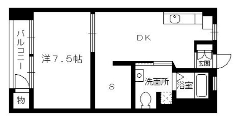 昌栄マンション 306号室 間取り