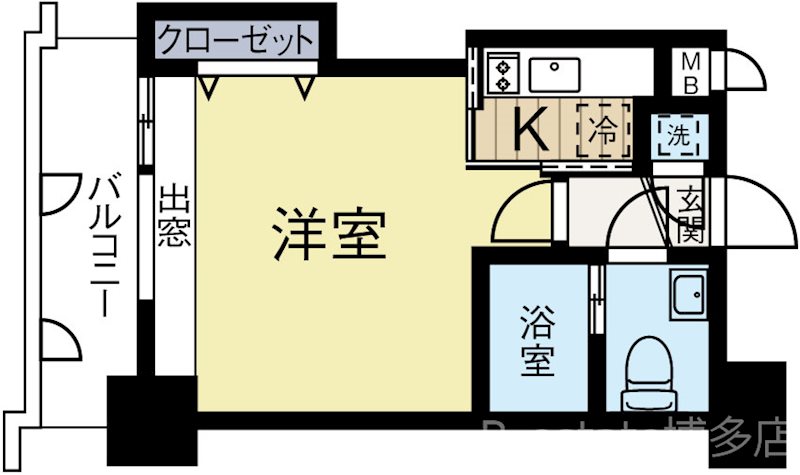 エステートモア大濠公園通り 502号室 間取り