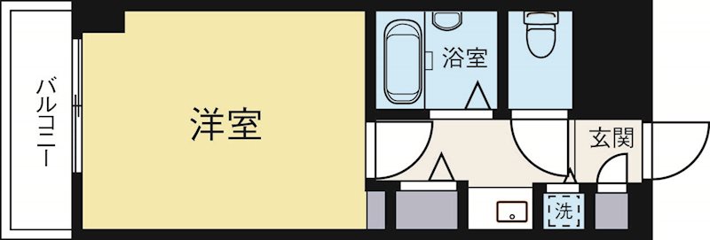 ダイナコートグランデュール薬院 204号室 間取り