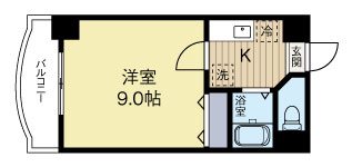 ラフィネ美野島 703号室 間取り