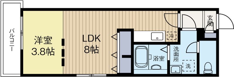 Branche平尾Ⅲeast 103号室 間取り