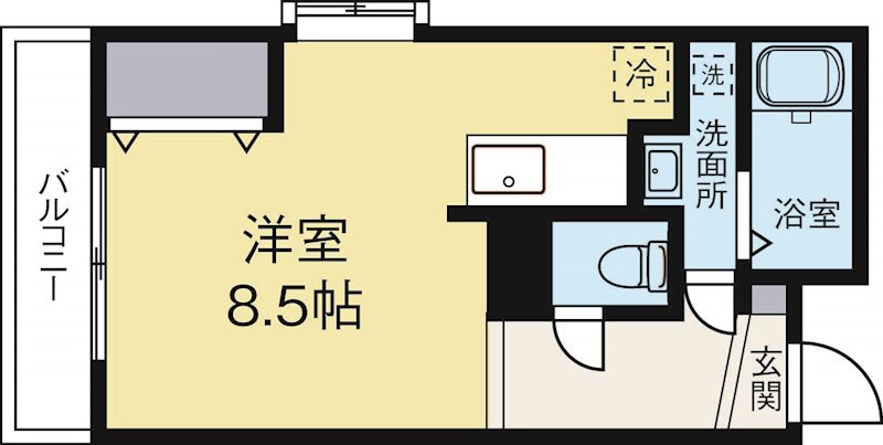 ラフィネス博多リバーステージ 305号室 間取り