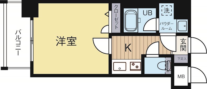アクアシティ天神ノース 602号室 間取り