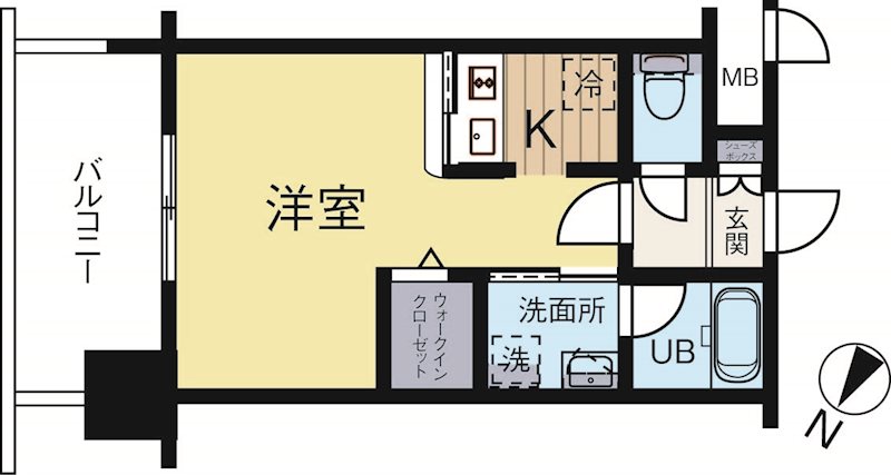 エンクレスト博多PREMIER 803号室 間取り