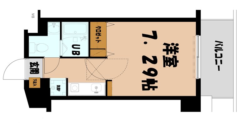 平尾クリエート2 605号室 間取り