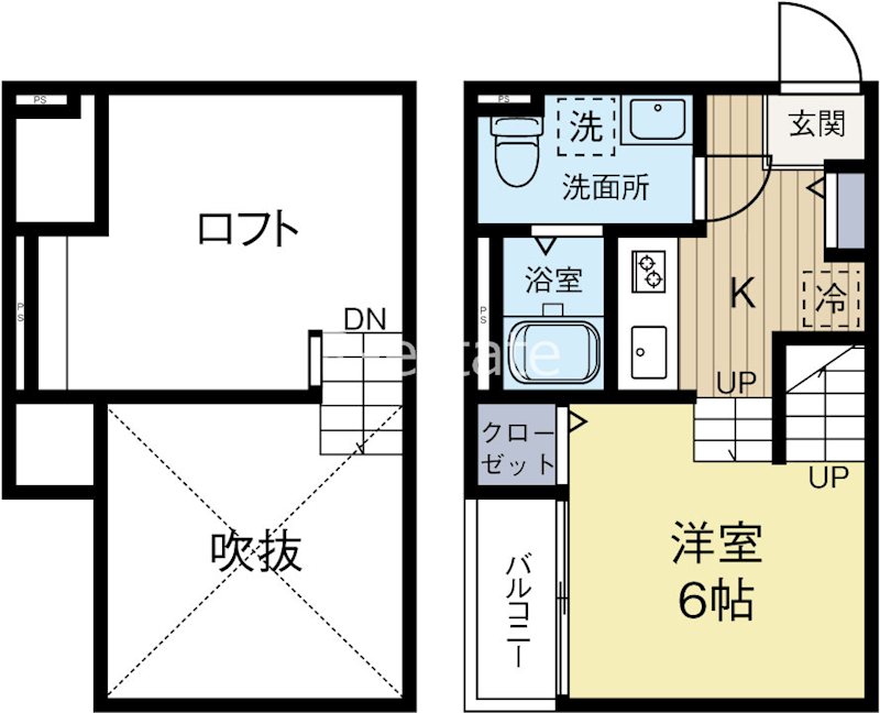 リヴァブル吉塚 105号室 間取り