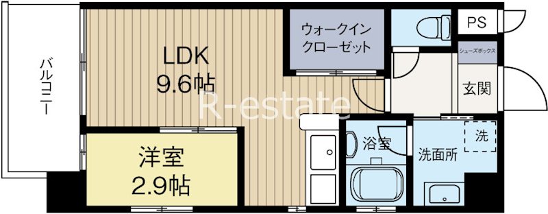 DSタワー平尾駅前レジデンス 703号室 間取り