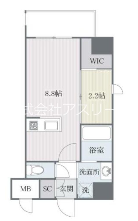 アルティザ平尾 207号室 間取り