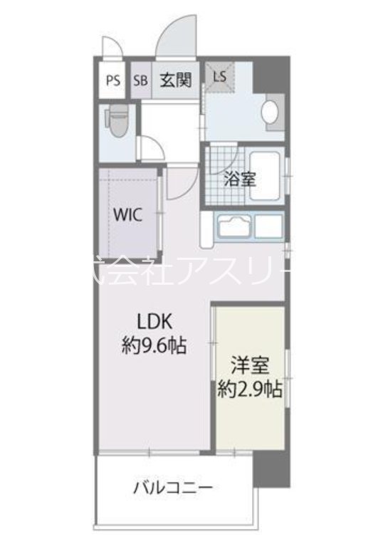 DSタワー平尾駅前レジデンス 703号室 間取り