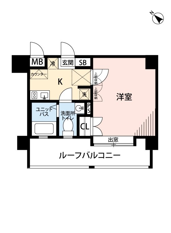 クレタ県庁前 1106号室 間取り