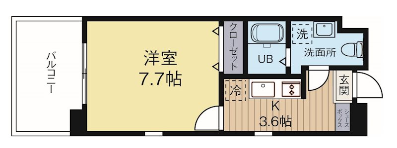 ローズモントフレア博多駅前 503号室 間取り