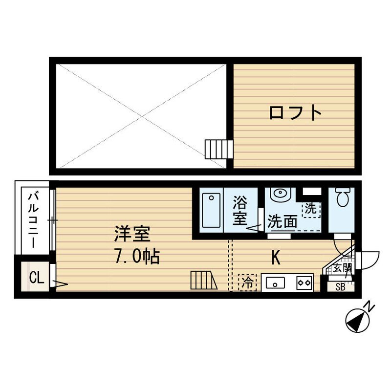 Elysium 103号室 間取り