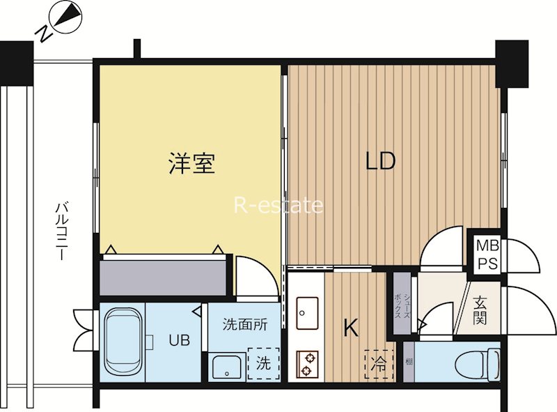 エンクレスト御供所 1506号室 間取り