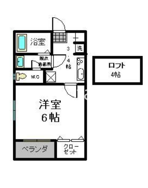 オーベクス平尾 203号室 間取り