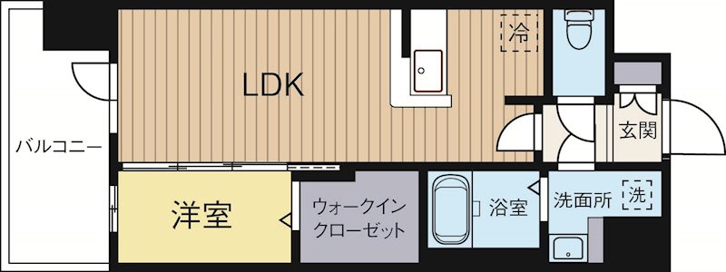 グランフォーレ箱崎プレミア 503号室 間取り
