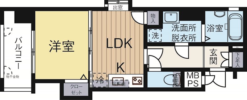 ピュアドーム博多ルネサンス 501号室 間取り
