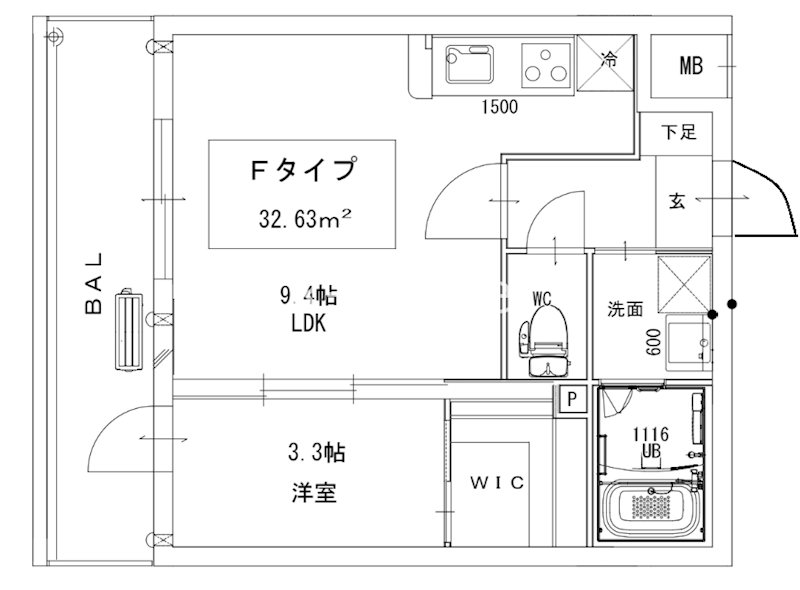 ソシオス春日駅前 407号室 間取り