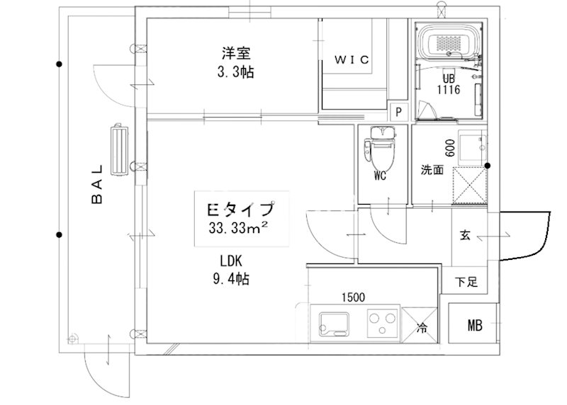 ソシオス春日駅前 106号室 間取り