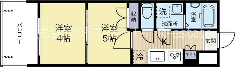 No87　マリアージュステーション 315号室 間取り