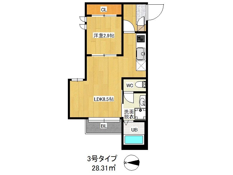 桜坂R-SMARTホーム 303号室 間取り