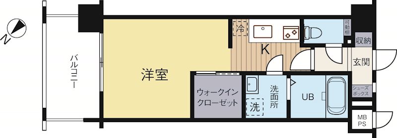 エンクレスト博多駅南3 1008号室 間取り