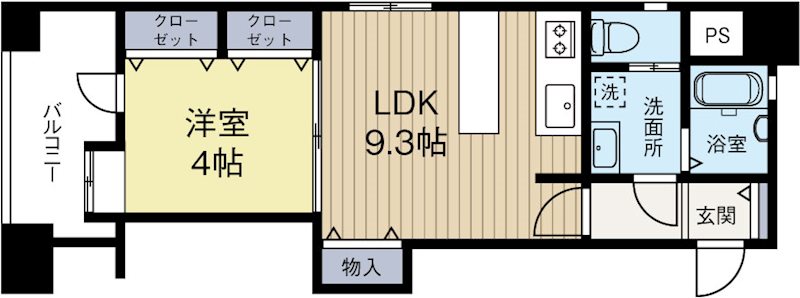 アイビースクエア 701号室 間取り