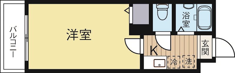 アクタス博多 402号室 間取り