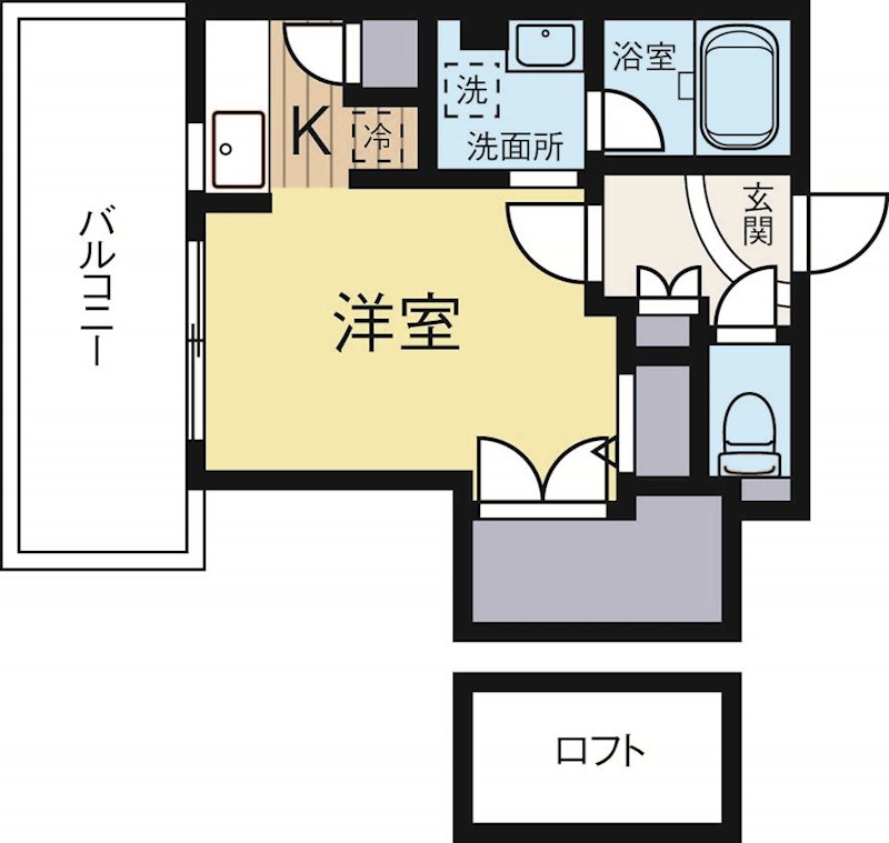 アクタス天神北 604号室 間取り