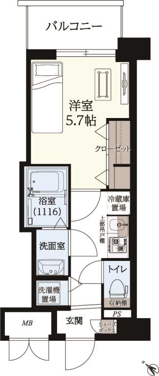 ギャラクシー南福岡駅前 609号室 間取り