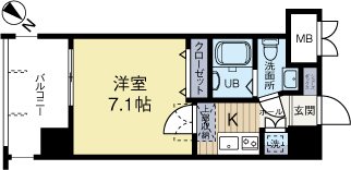 サヴォイブロードストリート 504号室 間取り