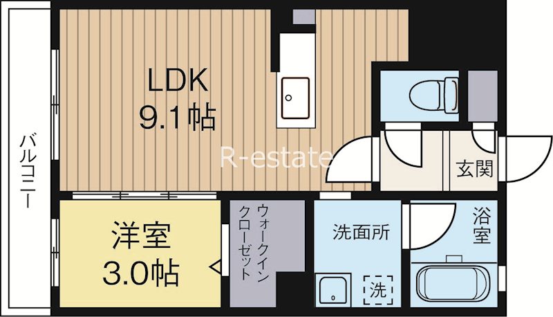 グランパーク平尾 501号室 間取り