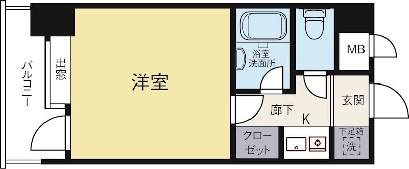 ピュアドームデイス西公園 802号室 間取り
