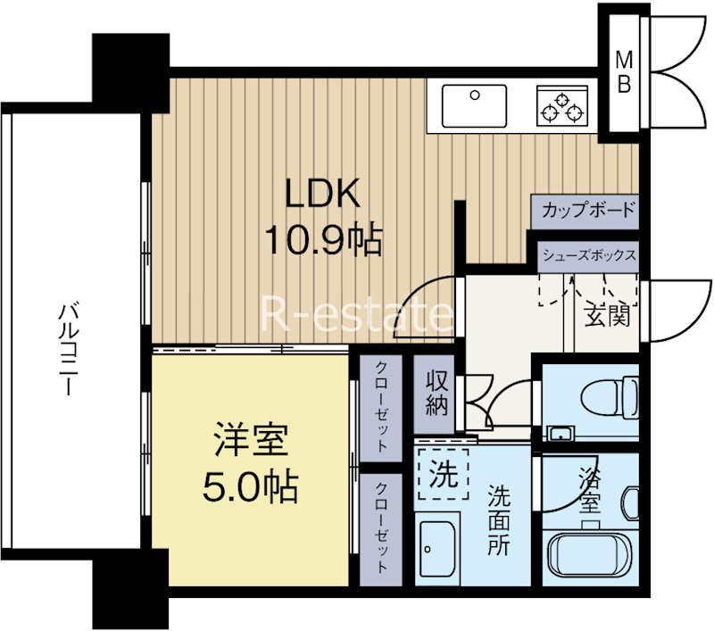 エグゼ博多コンドミニアム 403号室 間取り