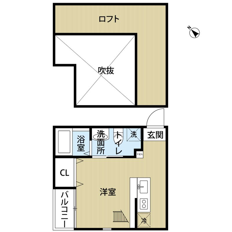 bellezza高宮 103号室 間取り