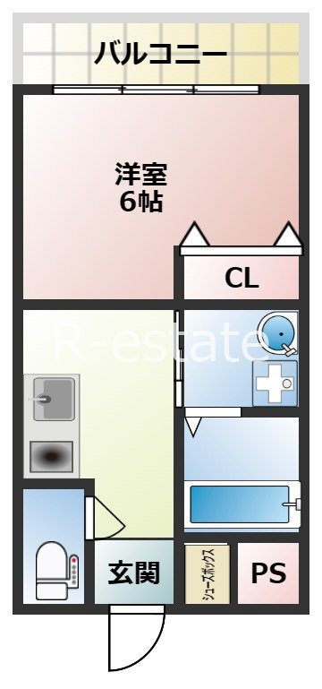 SunMark平尾駅前 404号室 間取り
