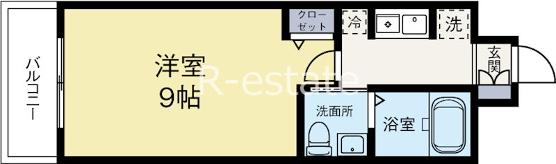 サクラメント大濠 203号室 間取り