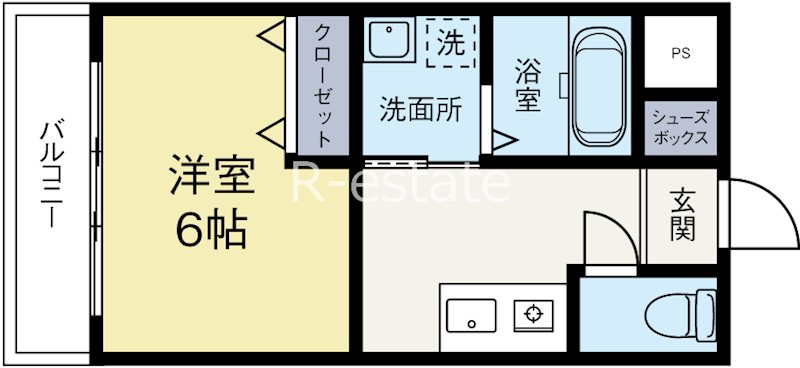 SunMark平尾駅前 404号室 間取り