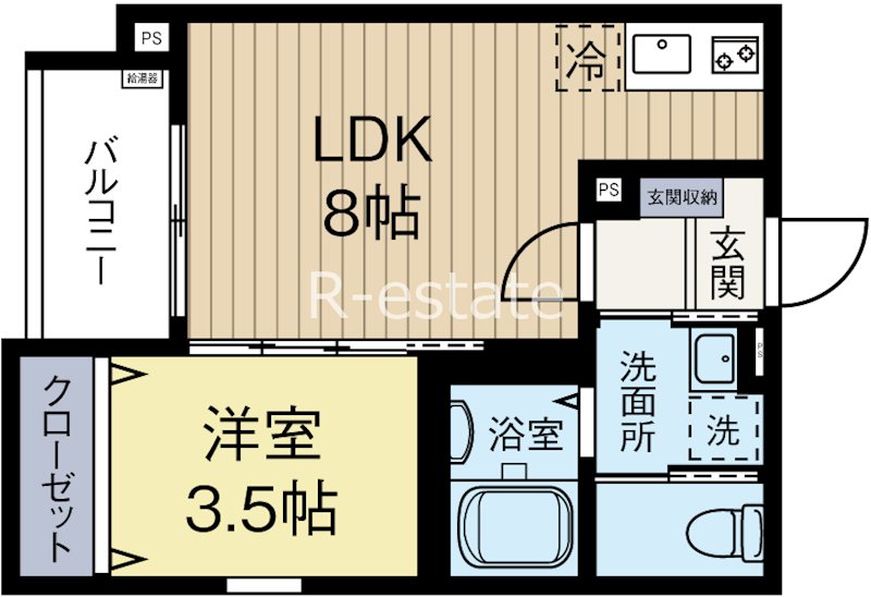 シャルマンシーナ井尻 201号室 間取り
