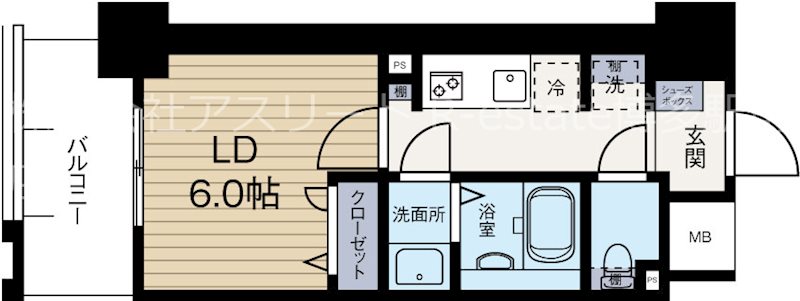 ネストピア博多グランドステージ3 210号室 間取り