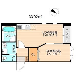 ボーテ白金 201号室 間取り