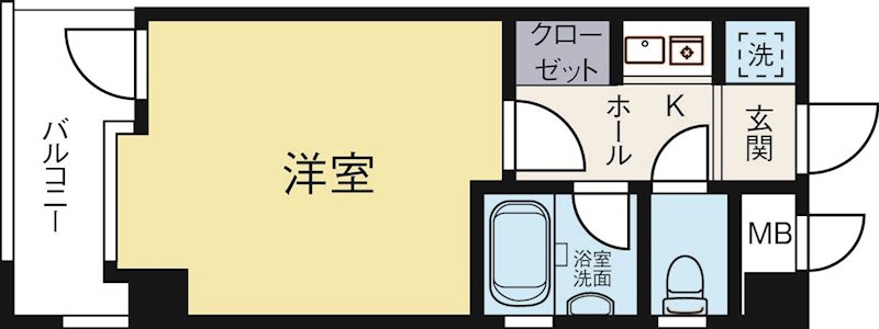 ピュアドームリバージュ平尾 203号室 間取り