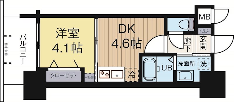 サヴォイリトリートハウス 304号室 間取り