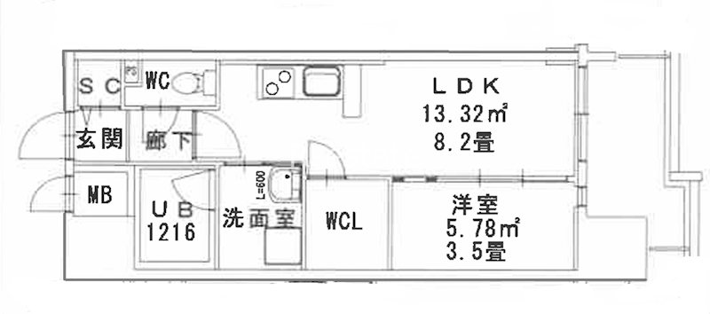CINQ　IWASE　BLD 411号室 間取り