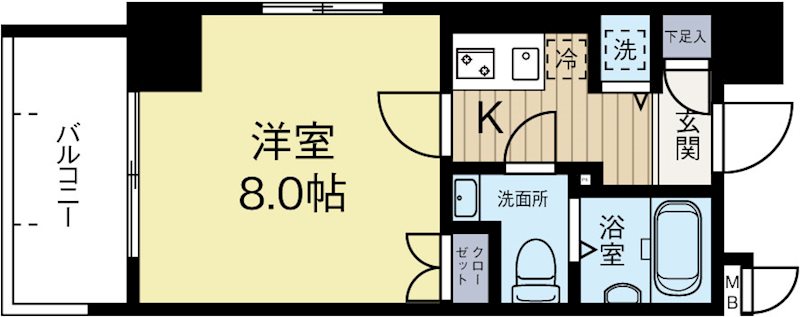 グランフォーレ平尾 404号室 間取り