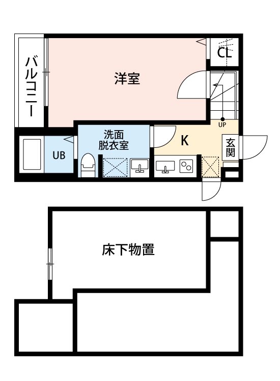 グランショア千代 101号室 間取り