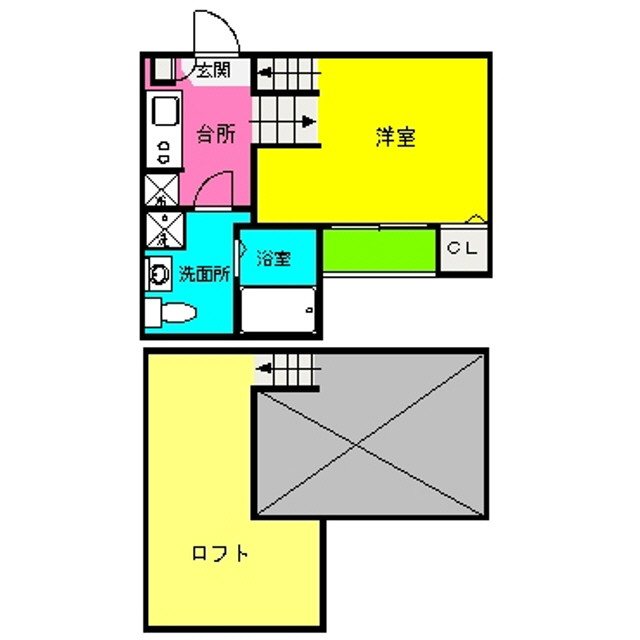 グランコンフォール博多千代2 202号室 間取り