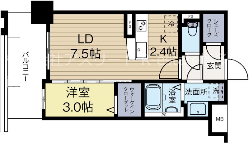 ネストピア博多グランドステージ3 804号室 間取り